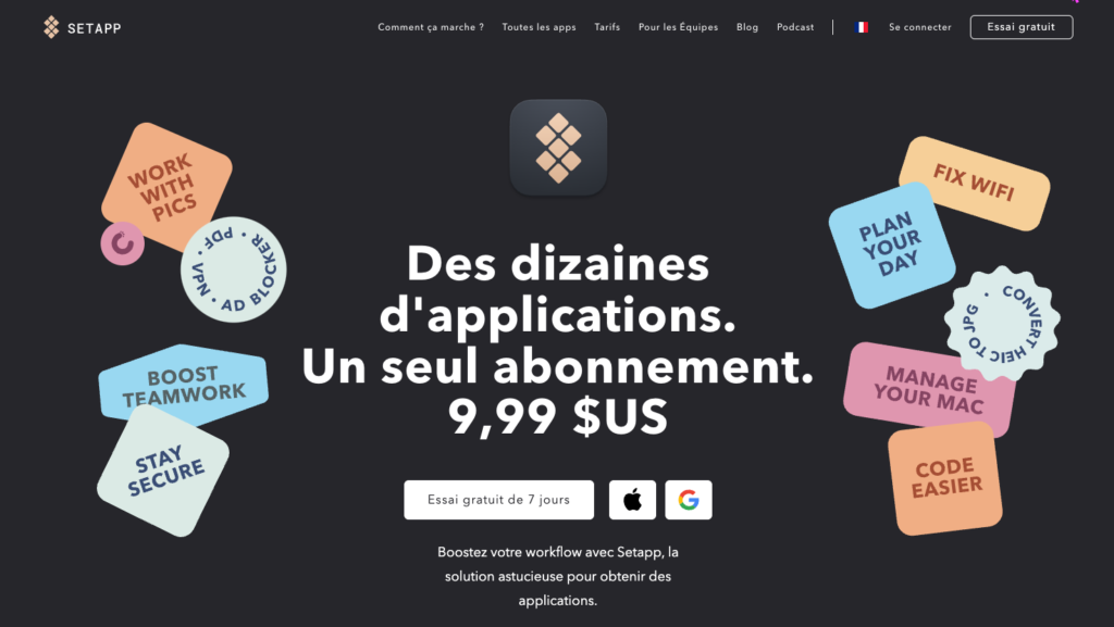 SetApp un concurrent à l'Apple Store d'Apple