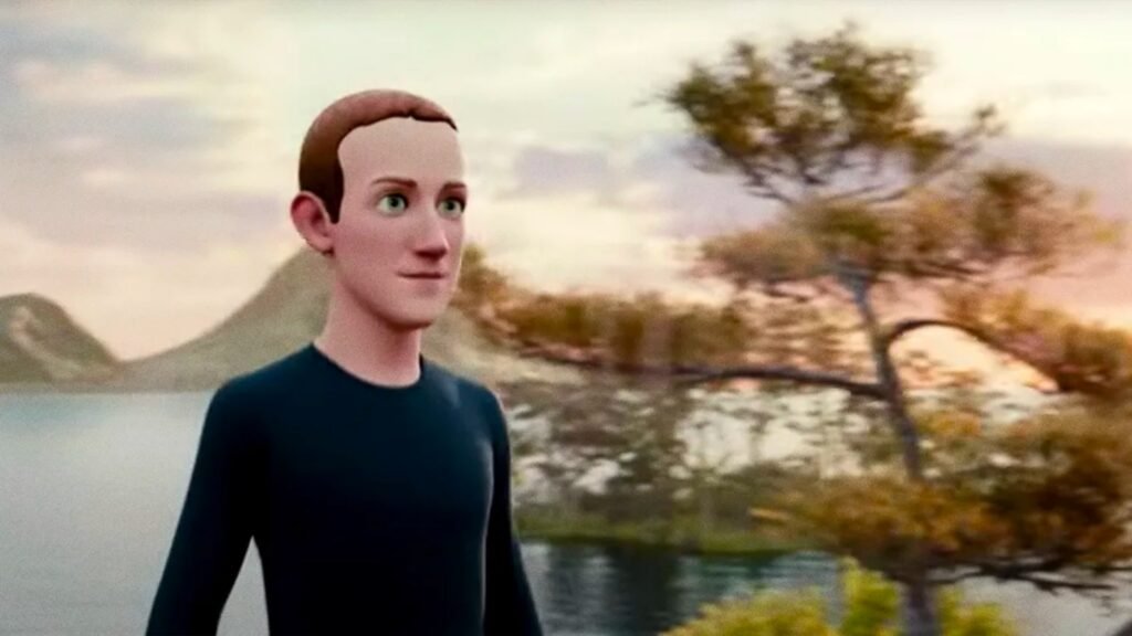 Mark Zuckerberg dans son métaverse (seul)