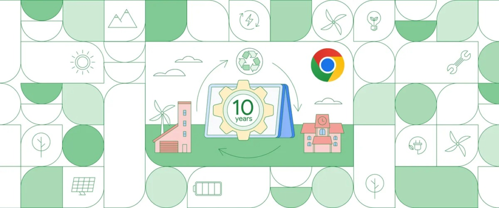 Augmentation de la durée des mises à jour à 10 années pour les Chromebooks de Google