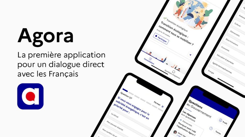 Agora, la première application qui doit permettre un dialogue direct avec les Français