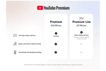 YouTube Premium Lite