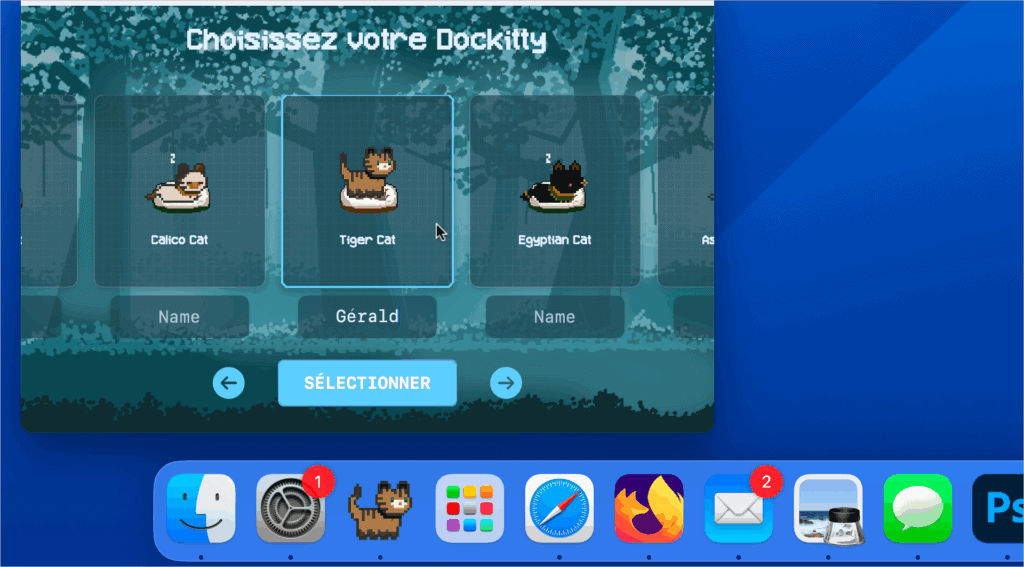 macOS Dockitty : Revivez la mode Tamagotchi avec un chat dans le dock
