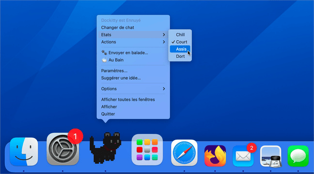 macOS Dockitty : Revivez la mode Tamagotchi avec un chat dans le dock